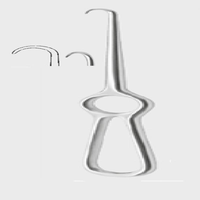 Ретрактор КОХЕР (KOCHER), напівгострий, 22,0 см (cm) 3x15 мм (mm)